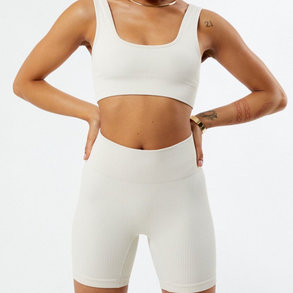 Biker Shorts and Sports Bra Bundle
